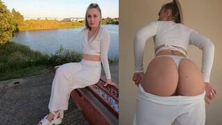 A hot girl met her new lover on a dating app and gave herself completely