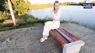 A hot girl met her new lover on a dating app and gave herself completely