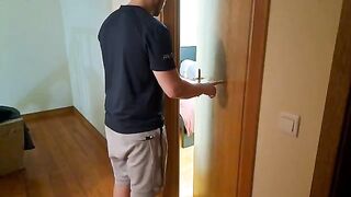 The horny guy fucked his gorgeous stepmom on the bed
