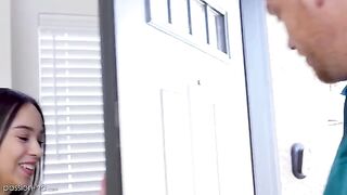 Skinny teen Dakota Tyler crushed by a big cock in HD