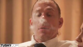 Bad girl Alex gets fucked by married men in their asses