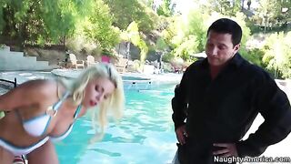 My wife's hot friend Britney Amber is a real pro at big cocks