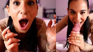 I love feeling a big dick in my throat, draining his balls - Begging for cum
