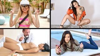 Little Asian girls are passionate and eager for more