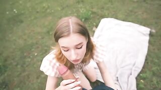 A guy fucked his stepsister in the forest, a taboo thrill