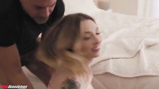 Babysitter Ailee Anne leaves a cookie trail for her hot boss in this steamy scene