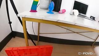 Lucky dude fucked petite camgirl Keira Heart in POV with huge dick