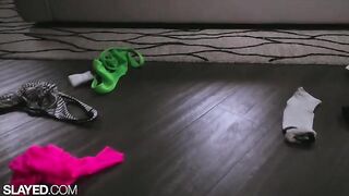 Fit lesbians Vanna and Alexis enjoy scissoring and toy play