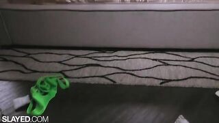Fit lesbians Vanna and Alexis enjoy scissoring and toy play
