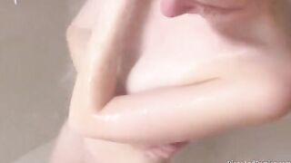 We shower, massage each other, and have sex over the couch. A cute girlfriend shares an intimate moment with her partner in this steamy homemade video