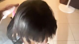 Skinny teen with small tits fucked by Italian guy with huge cock