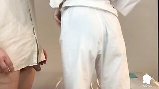 A patient with erectile problems is visited by a nurse in this exclusive Italian anal sex scene