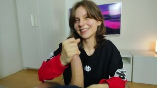 Cute Amateur Slut compilation with a messy facial and huge cumshot