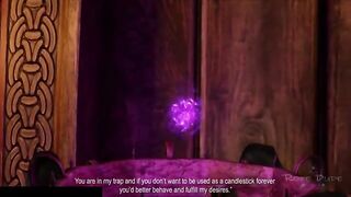 Triss Merigold from The Witcher in a bondage scene