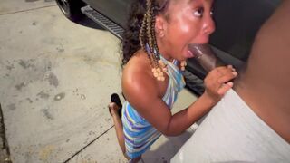 Married woman fucks with me in the parking lot like a slutty bitch