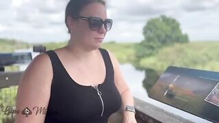 A married couple have sex right at the rest stop of Alligator Alley
