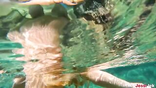 Babe has amazing sex right on the beach with intense passion