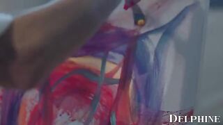 Art teacher Silvia Saige seduces her student with passionate, intense lessons