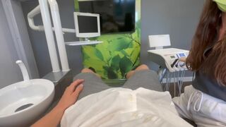 A hot girl went to the dentist and got fucked hard in POV style