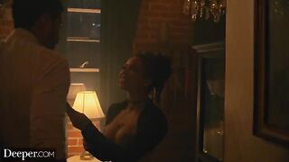 Kinky burlesque dancer gets creampied at deeper party