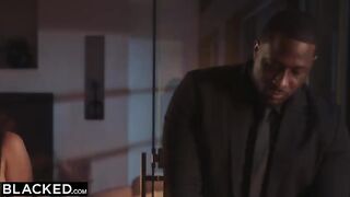 Daddy is out of town, so Jennie gets a big black cock in her tight wet pussy