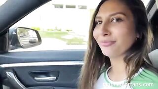 A lucky fan picked up the hot actress Gianna Dior and fucked her hard