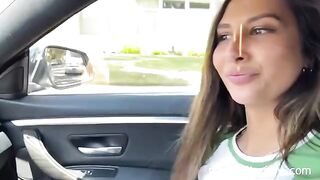 A lucky fan picked up the hot actress Gianna Dior and fucked her hard