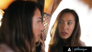 Beautiful Eva Lovia has hard romantic sex with her wife