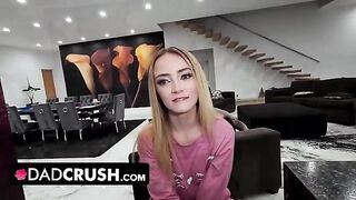Two step-daughters competing for dad’s attention and cock
