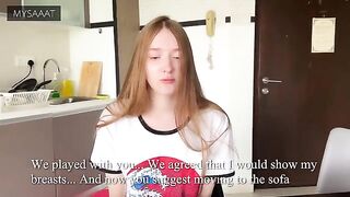 The guy beat the moves of a step sister at chess and fucked her