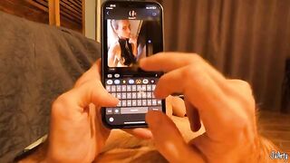 During the conversation about sex, the guy decided to surprise his girlfriend with his impressive size