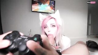 I play Genshin Impact while my pretty babe fucks me properly