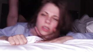 The Perfect Girlfriend - A petite teen gets her pussy pounded hard