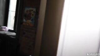 I fucked a young girl with big tits and standing cock