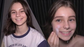 Submissive teen gets her pussy filled with cum in hardcore action