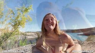 A big booty slut gets fucked on a hike in this epic scene