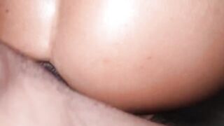 The queen of anal squirt in POV action again