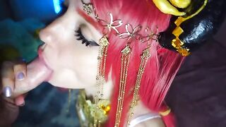 The Oriental dancer Nilou got her ass kneaded through her cosplay