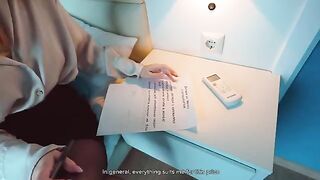 The girl did not read the lease and paid with her slutty holes