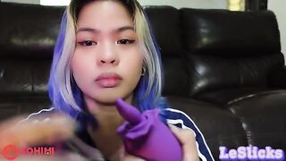 Playful Filipino girl masturbating with her Sohimi Rose vibrator