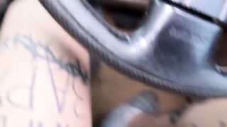 Girl masturbates and fucks with an Uber driver in a steamy encounter