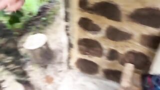 A guy fucked his girl in the jungle and they got caught