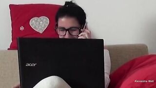 Babe Alexandra Wett caught in the act, doing something shocking!
