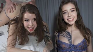 Dirty college teens get punished and dominated