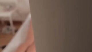 A seductive girl invited a neighbor to massage her body. She got thrilled