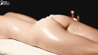 Relaxing massage with a crusty mousse ending happily