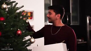 The Christmas presents turned into a stunning surprise for the couple