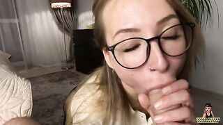 The boss fucked his secretary at the end of her first day