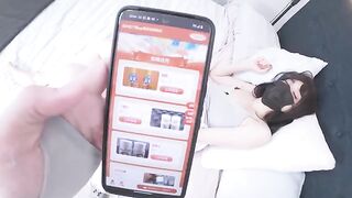 I caught my Chinese girl masturbating and fucked her to squirt