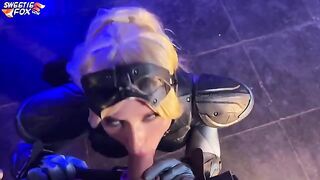 Starcraft's Nova Cosplay Girl Gets Her pussy railed and swallows load